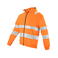 Sudadera de alta visibilidad con capucha y cremallera clase 2/3 hombre 6132. Color naranja/negro.