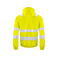 Sudadera de alta visibilidad con capucha y cremallera clase 2/3 hombre 6132. Color amarillo.