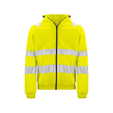 Sudadera de alta visibilidad con capucha y cremallera clase 2/3 hombre 6132