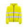 Sudadera de alta visibilidad con capucha y cremallera clase 2/3 hombre 6132. Color amarillo.