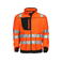Chaqueta polar de alta visibilidad hombre 6303. Color naranja/negro.