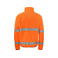 Chaqueta polar de alta visibilidad hombre 6327. Color naranja/negro.