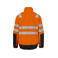 Chaqueta de alta visibilidad acolchada clase 2 hombre 6415. Color naranja/negro.