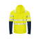 Chaqueta de alta visibilidad con capucha hombre 6416. Color limón.