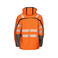Chaqueta de alta visibilidad con capucha clase 2 hombre 6417. Color naranja.