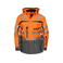 Chaqueta de alta visibilidad con capucha clase 2 hombre 6417. Color naranja.