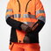 Chaqueta softshell de alta visibilidad con capucha clase 2 hombre 6419. .