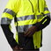 Chaqueta softshell de alta visibilidad con capucha clase 2 hombre 6419. .
