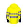 Chaqueta softshell de alta visibilidad con capucha clase 2 hombre 6419. Color limón.