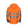 Chaqueta softshell de alta visibilidad con capucha clase 2 hombre 6419. Color naranja.