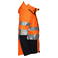 Chaqueta softshell de alta visibilidad con capucha clase 2 hombre 6419. Color naranja/negro.