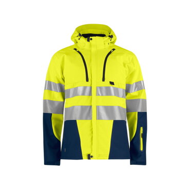 Chaqueta softshell de alta visibilidad con capucha clase 2 hombre 6419