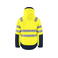Chaqueta de alta visibilidad con capucha clase 3 hombre 6422. Color limón.