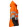 Chaqueta softshell de alta visibilidad con capucha clase 2 mujer 6423. Color naranja/negro.