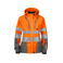 Chaqueta softshell de alta visibilidad con capucha clase 2 mujer 6423. Color naranja.