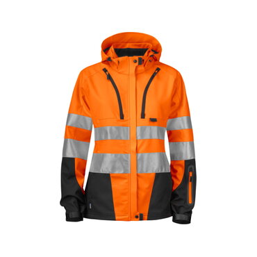 Chaqueta softshell de alta visibilidad con capucha clase 2 mujer 6423