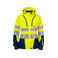 Chaqueta softshell de alta visibilidad con capucha clase 2 mujer 6423. Color limón.