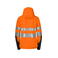 Chaqueta softshell de alta visibilidad con capucha clase 2 mujer 6424. Color naranja/negro.