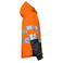 Chaqueta softshell de alta visibilidad con capucha clase 2 mujer 6424. Color naranja/negro.