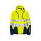 Chaqueta softshell de alta visibilidad con capucha clase 2 mujer 6424. Color limón.