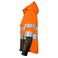 Chaqueta softshell de alta visibilidad con capucha clase 2 mujer 6424. Color naranja/negro.