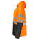 Chaqueta de alta visibilidad con capucha clase 3 hombre 6431. Color naranja/negro.