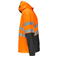 Chaqueta de alta visibilidad con capucha clase 3 hombre 6431. Color naranja/negro.