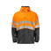 Chaqueta de alta visibilidad con capucha clase 3 hombre 6431. Color naranja/negro.