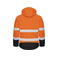 Chaqueta de alta visibilidad con capucha clase 2/3 hombre 6440. Color naranja/negro.