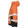 Chaqueta de alta visibilidad con capucha clase 2/3 hombre 6440. Color naranja/negro.