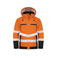 Chaqueta de alta visibilidad con capucha clase 2/3 hombre 6440. Color naranja/negro.