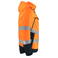 Chaqueta de alta visibilidad con capucha hombre 6441. Color naranja/negro.