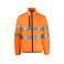 Chaqueta de alta visibilidad acolchada hombre 6444. Color naranja/negro.