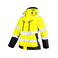 Chaqueta de alta visibilidad con capucha mujer 6449. Color amarillo.
