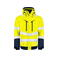 Chaqueta de alta visibilidad con capucha hombre 6453. Color limón.