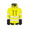 Chaqueta de alta visibilidad con capucha hombre 6453. Color amarillo.