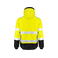 Chaqueta de alta visibilidad con capucha hombre 6453. Color amarillo.