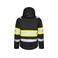 Chaqueta de alta visibilidad con capucha hombre 6454. Color amarillo.