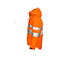 Chaqueta de alta visibilidad con capucha hombre 6466. Color naranja.