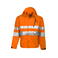 Chaqueta de alta visibilidad con capucha hombre 6466. Color naranja.