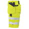Pantalón corto de alta visibilidad hombre 6503. Color amarillo.