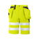 Pantalón corto de alta visibilidad hombre 6503. Color amarillo.