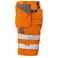 Pantalón corto de alta visibilidad hombre 6503. Color naranja.