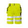 Pantalón corto de alta visibilidad hombre 6503. Color amarillo.