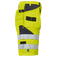 Pantalón corto de alta visibilidad hombre 6503. Color amarillo.