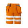 Pantalón corto de alta visibilidad hombre 6503. Color naranja.