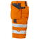Pantalón corto de alta visibilidad hombre 6503. Color naranja/negro.