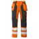 Pantalón de alta visibilidad clase 2 hombre 6506. Color naranja/negro.