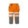 Pantalón corto de alta visibilidad clase 2 hombre 6510. Color naranja.