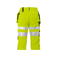 Pantalón corto de alta visibilidad clase 2 hombre 6510. Color amarillo.